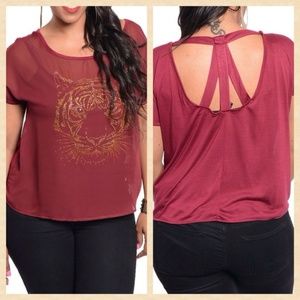 ***Plus Size*** Wine top